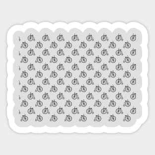 Retro Bicycle - Pattern Sticker